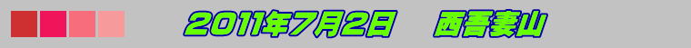 　　２０１１年７月２日 　西吾妻山